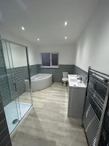 CIWB Construction finished bathroom installation