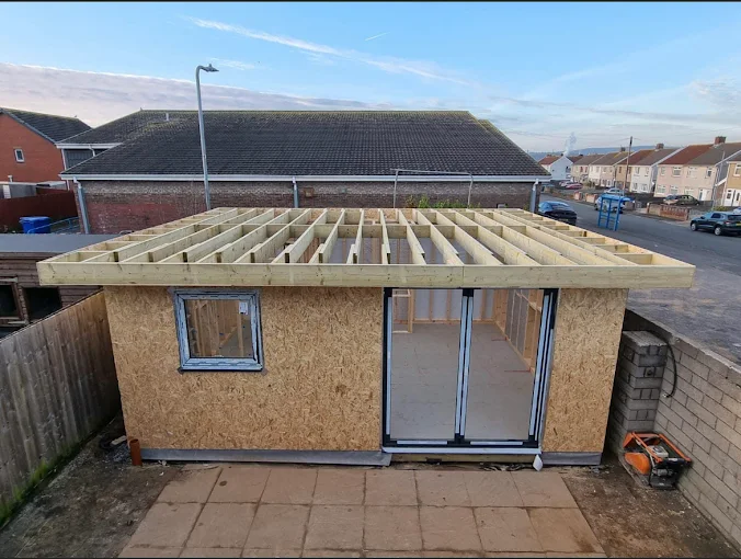 CIWB Construction annex exterior structure